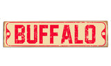 Vintage Buffalo (red) rustic wood sign